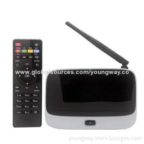 Android-based TV Set Top Box, Supports Optical, HD Vision, 5V DC/2A Battery
